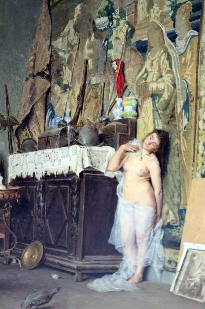 La modella dell'artista - dettaglio